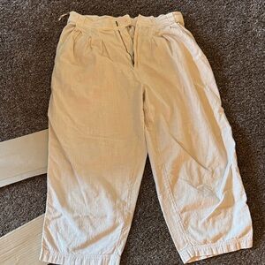 Free People Men's Cream Chinos